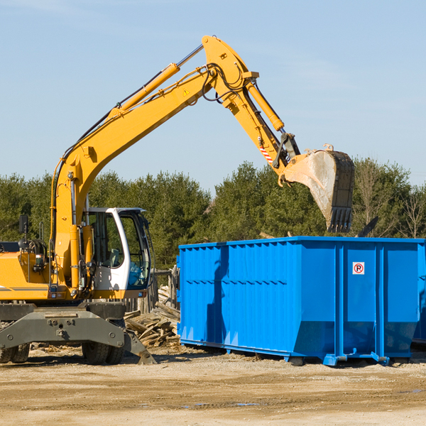 what are the rental fees for a residential dumpster in Blissfield